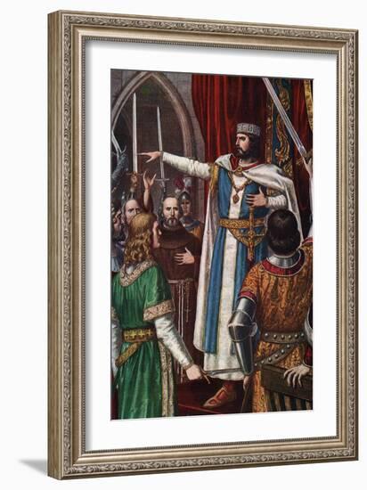 King of Upper Burgundy Rodolph II of Burgundy (880-937) Was Crowned King of Italy in Pavia in Febru-Tancredi Scarpelli-Framed Giclee Print