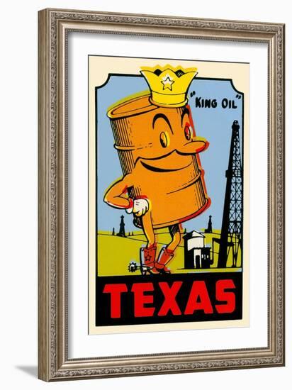 King Oil Decal-null-Framed Art Print