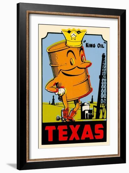 King Oil Decal-null-Framed Art Print