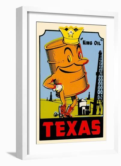 King Oil Decal-null-Framed Art Print