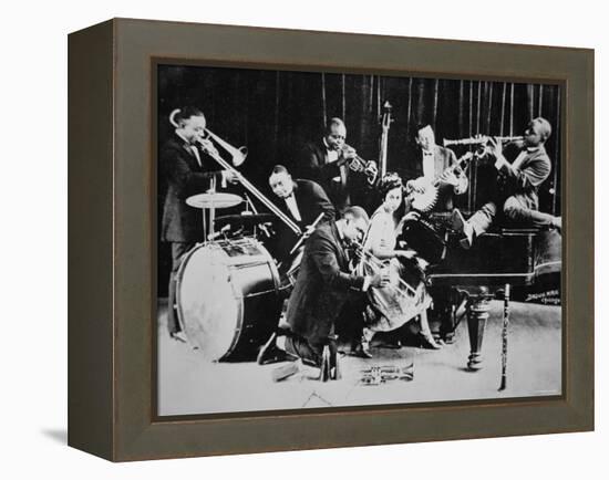 King Oliver's Creole Jazz Band, 1920-null-Framed Premier Image Canvas