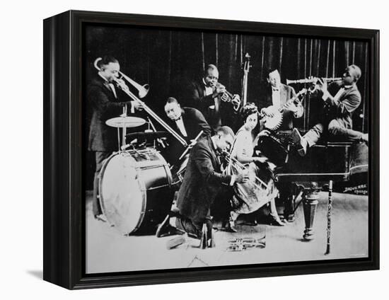 King Oliver's Creole Jazz Band, 1920-null-Framed Premier Image Canvas