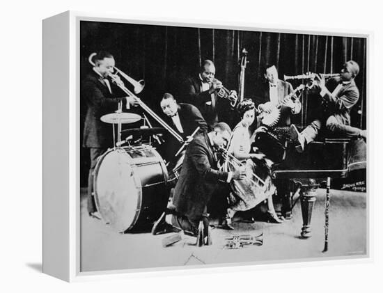 King Oliver's Creole Jazz Band, 1920-null-Framed Premier Image Canvas