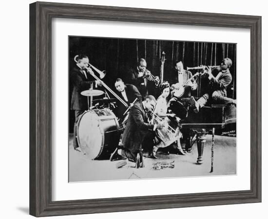 King Oliver's Creole Jazz Band, 1920-null-Framed Photographic Print