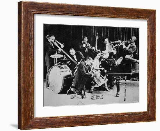 King Oliver's Creole Jazz Band, 1920-null-Framed Photographic Print