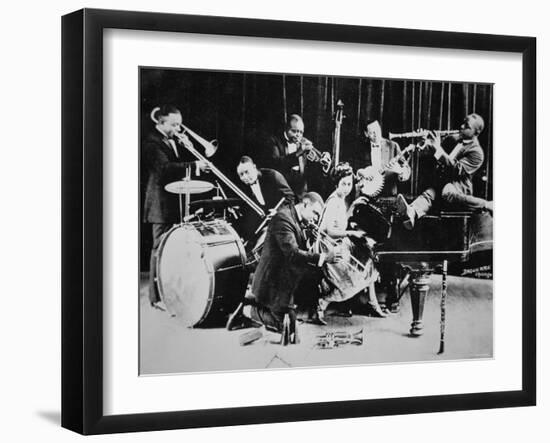 King Oliver's Creole Jazz Band, 1920-null-Framed Photographic Print