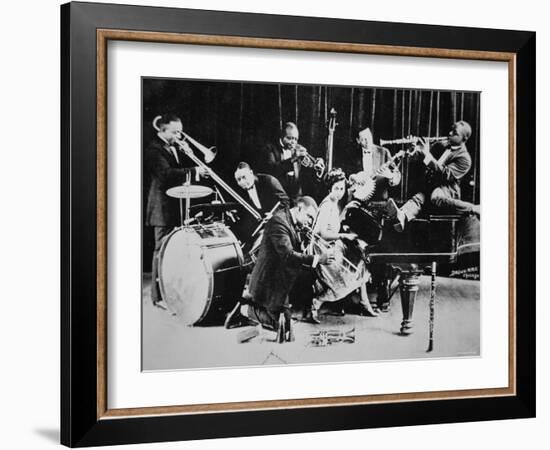 King Oliver's Creole Jazz Band, 1920-null-Framed Photographic Print