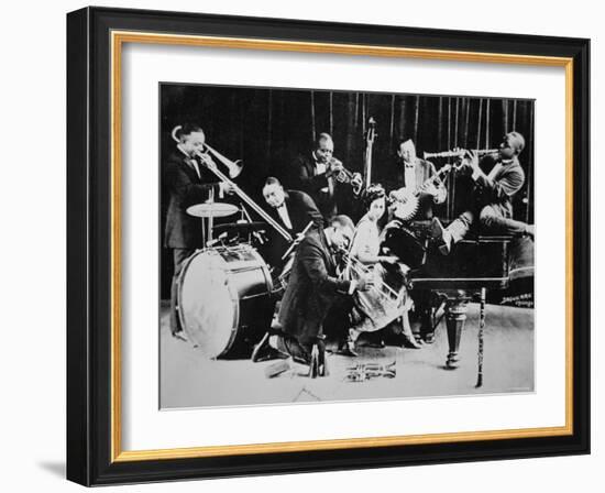 King Oliver's Creole Jazz Band, 1920-null-Framed Photographic Print