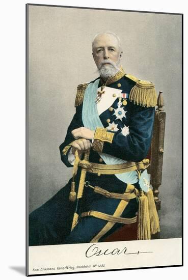 King Oscar II of Sweden-null-Mounted Art Print