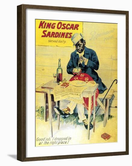 King Oscar Sardines-null-Framed Art Print