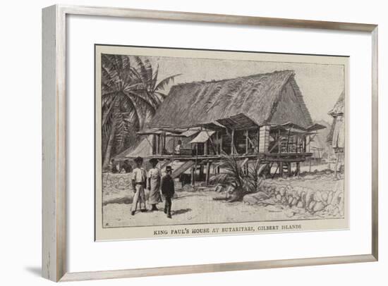 King Paul's House at Butaritari, Gilbert Islands-null-Framed Giclee Print