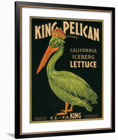 King Pelican Brand California Iceberg Lettuce-null-Framed Premium Giclee Print