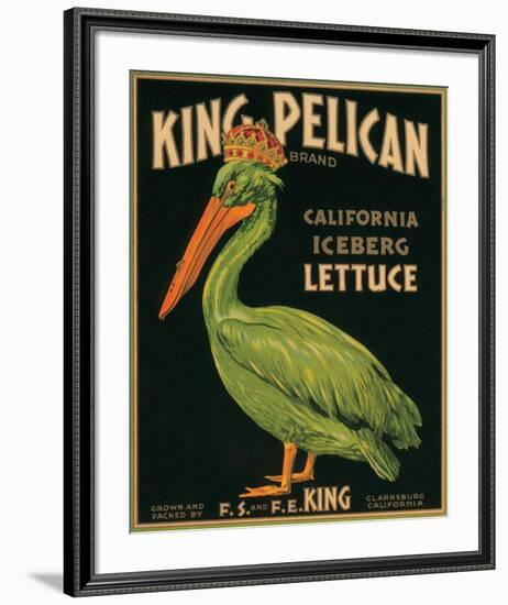 King Pelican Brand California Iceberg Lettuce-null-Framed Premium Giclee Print