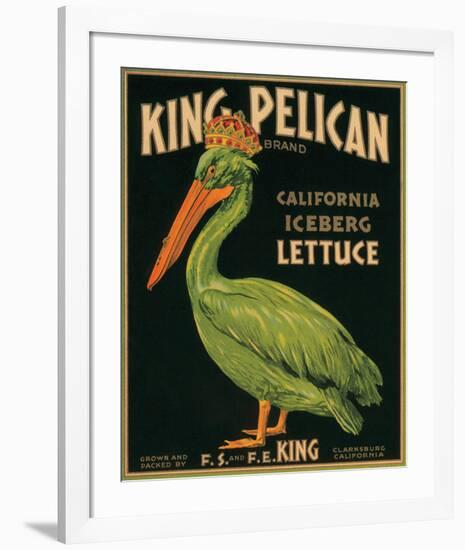 King Pelican Brand California Iceberg Lettuce-null-Framed Premium Giclee Print