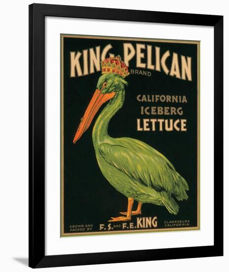 King Pelican Brand California Iceberg Lettuce-null-Framed Premium Giclee Print