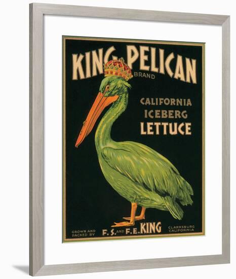 King Pelican Brand California Iceberg Lettuce-null-Framed Art Print