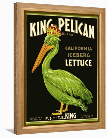 King Pelican Brand Lettuce-null-Framed Premier Image Canvas