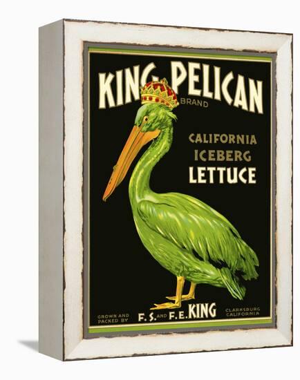 King Pelican Brand Lettuce-null-Framed Premier Image Canvas