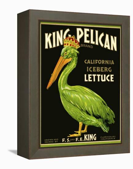 King Pelican Brand Lettuce-null-Framed Premier Image Canvas