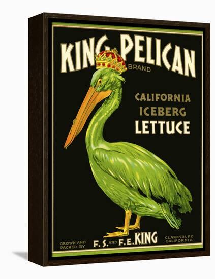 King Pelican Brand Lettuce-null-Framed Premier Image Canvas