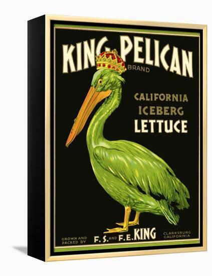 King Pelican Brand Lettuce-null-Framed Premier Image Canvas