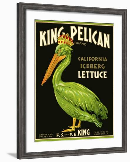 King Pelican Brand Lettuce--Framed Giclee Print