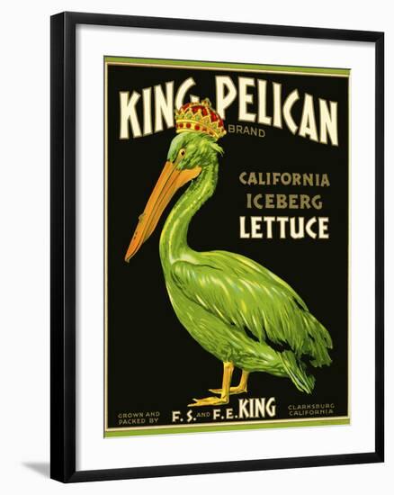 King Pelican Brand Lettuce--Framed Giclee Print