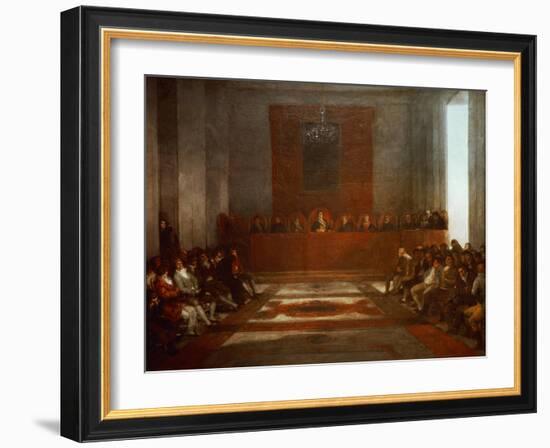 King Philip IV of Spain (1605-1665) Opening the Junta of the Philippines-Suzanne Valadon-Framed Giclee Print