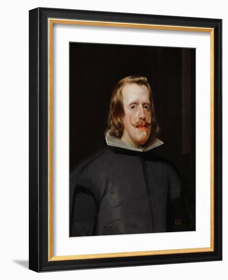 King Philip IV of Spain (1605-1665), Painted 1655-1660-Diego Velazquez-Framed Giclee Print