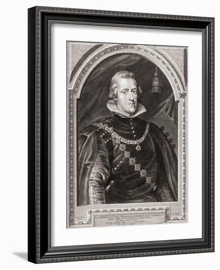 King Philip IV of Spain. Felipe Iv. Portrait.-Peter Paul (after) Rubens-Framed Giclee Print