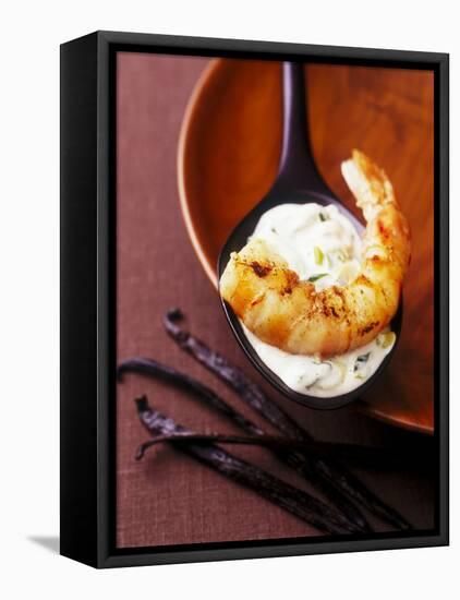 King Prawn in Coconut Sauce with Vanilla and Cardamom-Armin Zogbaum-Framed Premier Image Canvas
