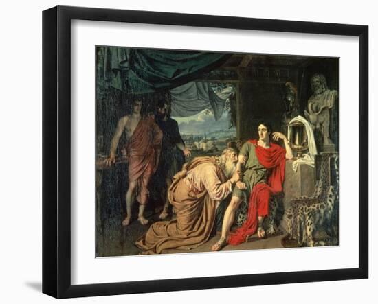 King Priam Begging Achilles for the Return of Hector's Body, 1824-Aleksandr Andreevich Ivanov-Framed Giclee Print