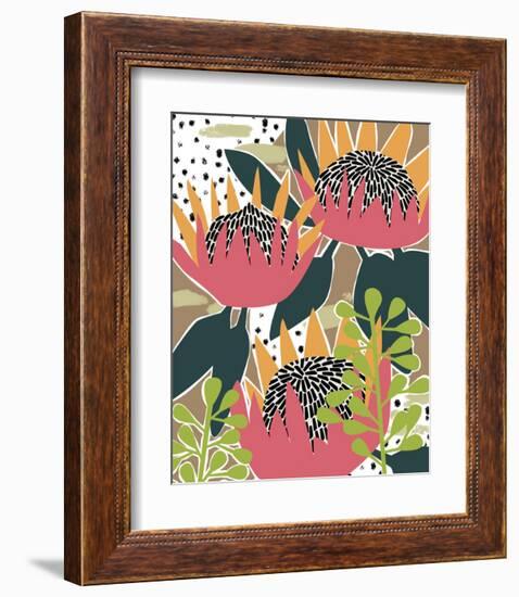 King Protea I-Melissa Wang-Framed Art Print