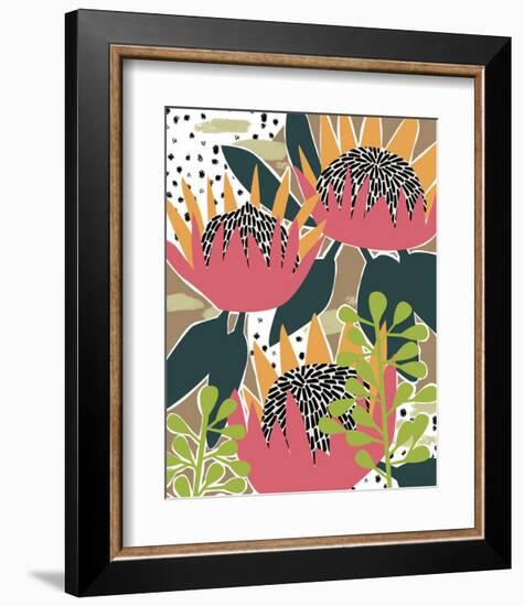 King Protea I-Melissa Wang-Framed Art Print