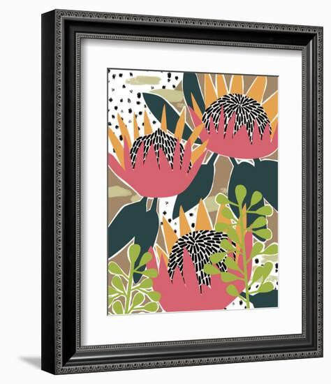 King Protea I-Melissa Wang-Framed Art Print