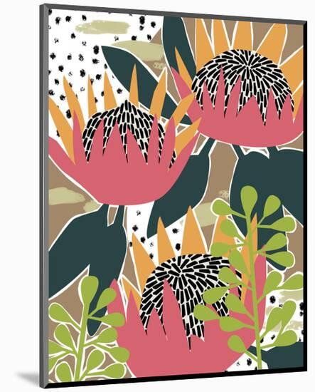 King Protea I-Melissa Wang-Mounted Art Print