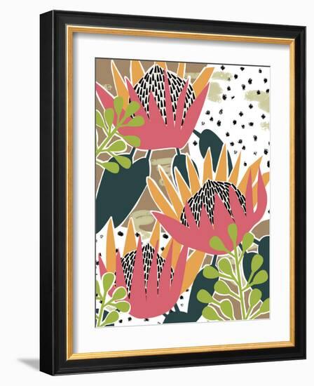 King Protea II-Melissa Wang-Framed Art Print