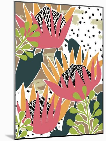 King Protea II-Melissa Wang-Mounted Premium Giclee Print