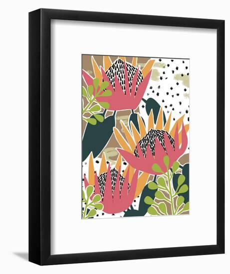 King Protea II-Melissa Wang-Framed Art Print