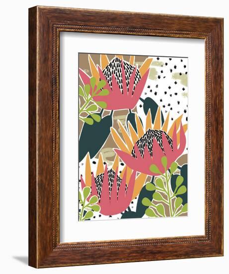 King Protea II-Melissa Wang-Framed Art Print