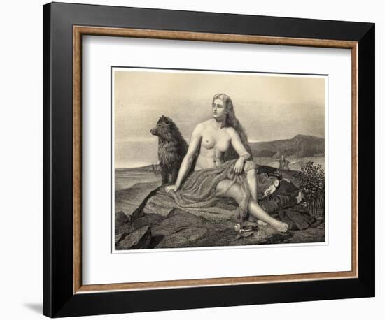 King Ragnar of Norway-M.e. Winge-Framed Art Print