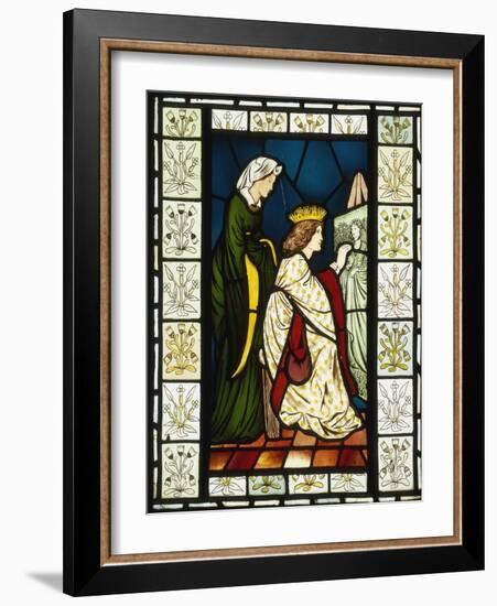 King Rene's Honeymoon Series on Stained Glass Window-null-Framed Giclee Print