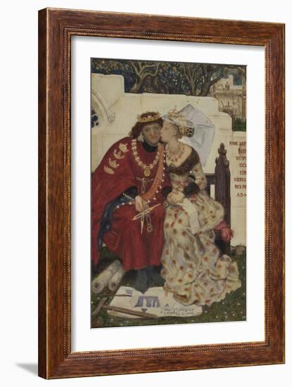 King René's Honeymoon-Ford Madox Brown-Framed Giclee Print