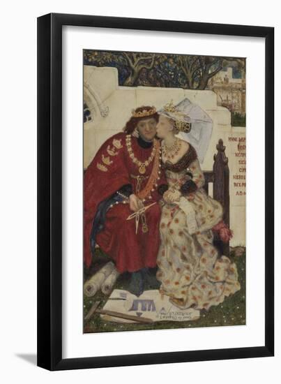 King René's Honeymoon-Ford Madox Brown-Framed Giclee Print