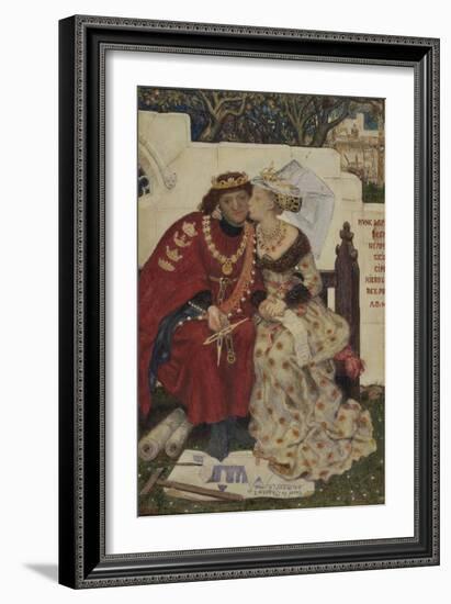 King René's Honeymoon-Ford Madox Brown-Framed Giclee Print