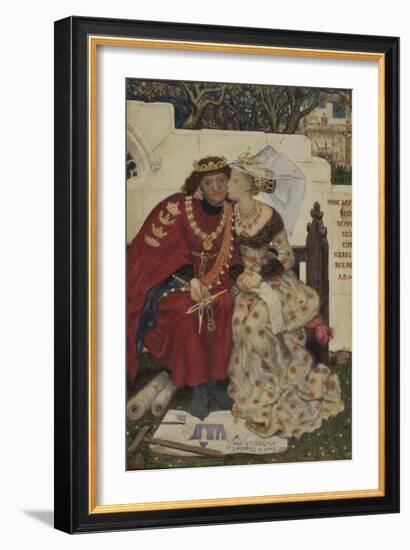 King René's Honeymoon-Ford Madox Brown-Framed Giclee Print