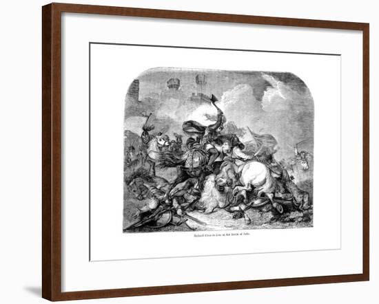 King Richard I (1157-119) at the Battle of Jaffa, 1192-null-Framed Giclee Print