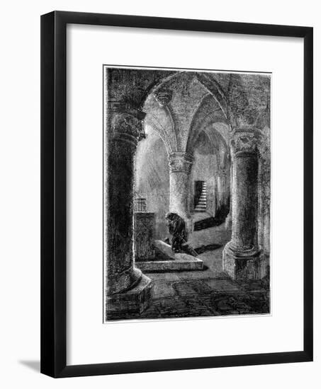 King Richard I (1157-119) Kneeling before the Shrine of St Januarius-null-Framed Giclee Print