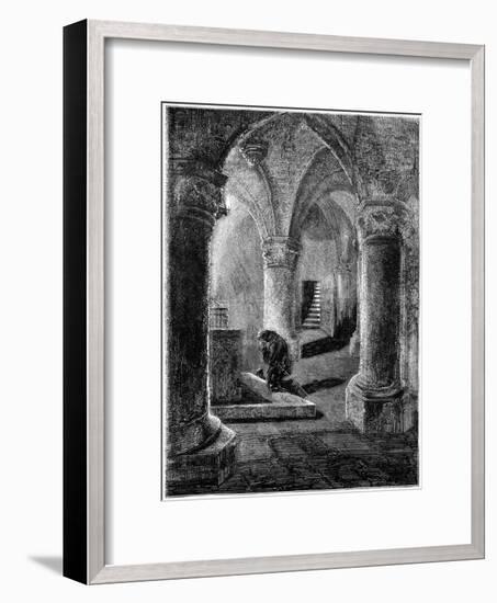 King Richard I (1157-119) Kneeling before the Shrine of St Januarius-null-Framed Giclee Print