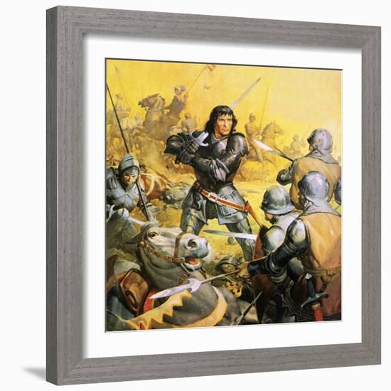 King Richard Iii in Battle-McConnell-Framed Giclee Print